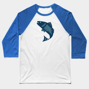 Redfish in Blue Baseball T-Shirt